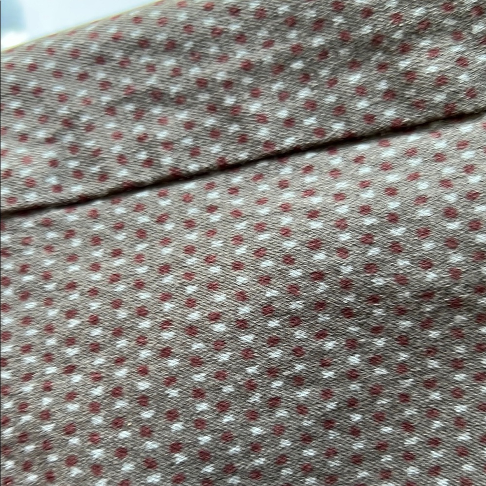 LOFT Pink and White Polka Dot Cropped Pants